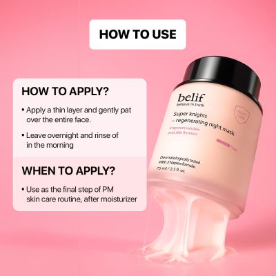 Belif: Super knights - regenerating mask 75ml