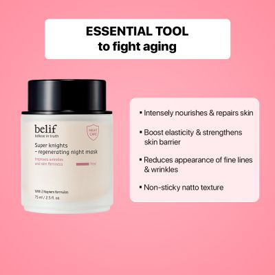 Belif: Super knights - regenerating mask 75ml