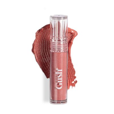 Gush: Glaze Lip Oil Gloss High Shine & Hydrating Nude Gloss - Sheer Sparkle