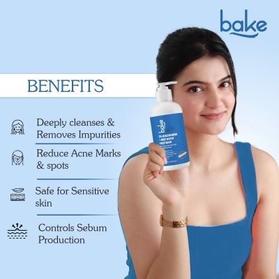 Bake Cosmetics:   3% Niacinamide Face Wash with Rice Water