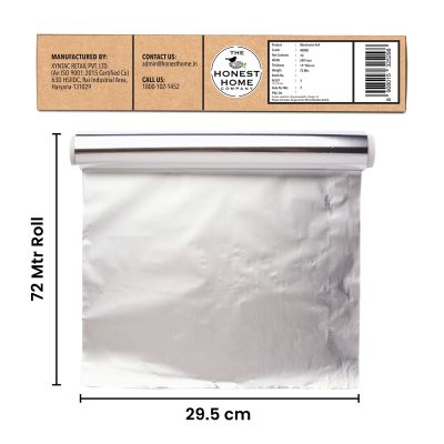The Honest Home Company: Aluminium Foil Roll | 72 Meters