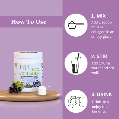 INJA Wellness: Veg Collagen - Blackcurrant Flavour