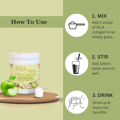 INJA Wellness: Veg Collagen - Green Apple Flavour