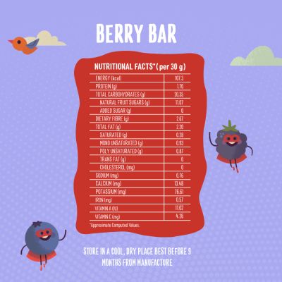 Timios: Berry Bar - 30 gm (Pack of 4)