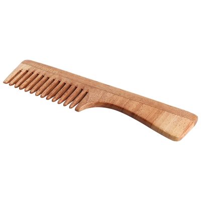 By Nature: Neem Wood Comb with Handle