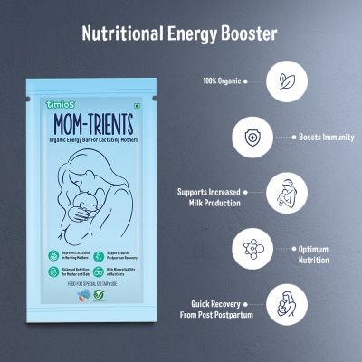 Timios: Momtrients Energy Bars For Lactating Mothers - 40 gm