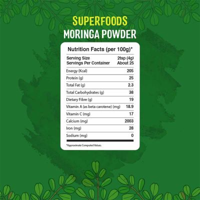 Timios: Super Foods- Moringa - 100 gm