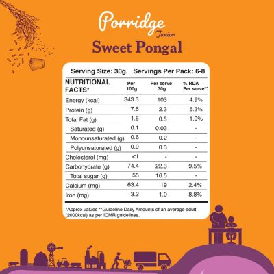 Timios: Porridge Junior- Sweet Pongal - 200 gm