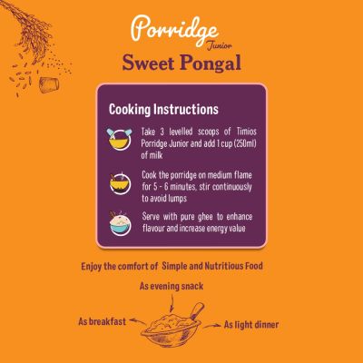 Timios: Porridge Junior- Sweet Pongal - 200 gm
