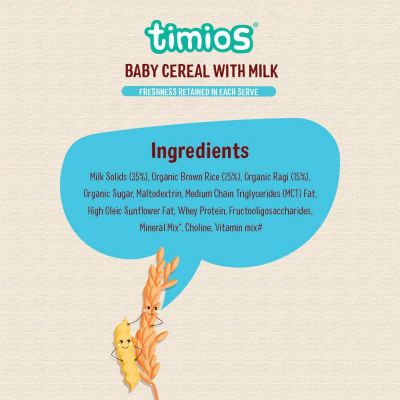 Timios: Milk Based Baby Cereal - Rice Ragi - 300 gm