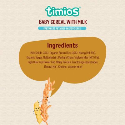 Timios: Milk Based Baby Cereal - Rice Dal - 300 gm