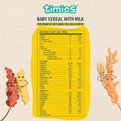 Timios: Milk Based Baby Cereal - Multigrain Veg - 300 gm