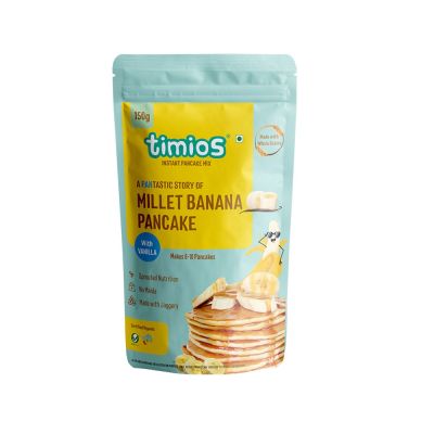 Timios: Millet Pancake Mix- Banana - 150 gm (Pack of 1)