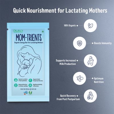 Timios: Momtrients Energy Bars For Lactating Mothers - 200 gm (Pack of 5)