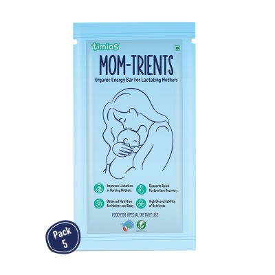 Timios: Momtrients Energy Bars For Lactating Mothers - 200 gm (Pack of 5)