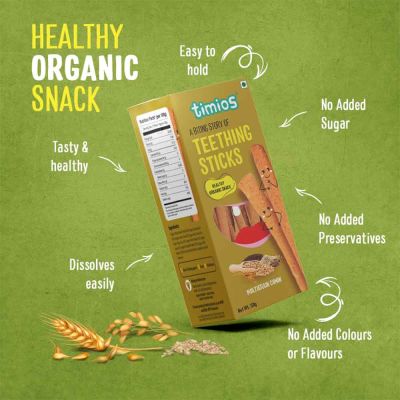 Timios: Teething Sticks - Multigrain Cumin - 150 gm