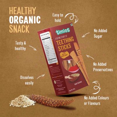 Timios: Teething Sticks - Ragi Sesame - 150 gm