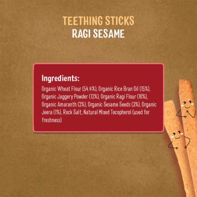 Timios: Teething Sticks - Ragi Sesame - 150 gm