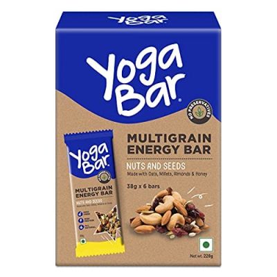 YogaBar: Nuts and Seeds Energy Bars - 380gm (Pack of 10)