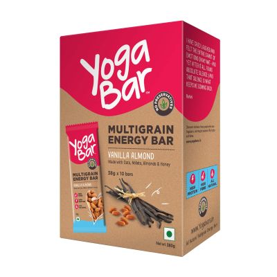 YogaBar: Vanilla Almond Energy Bars - 380gm (Pack of 10)