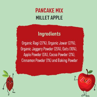 Timios: Millet Pancake Mix- Apple + Banana - 300 gm (Pack of 2)