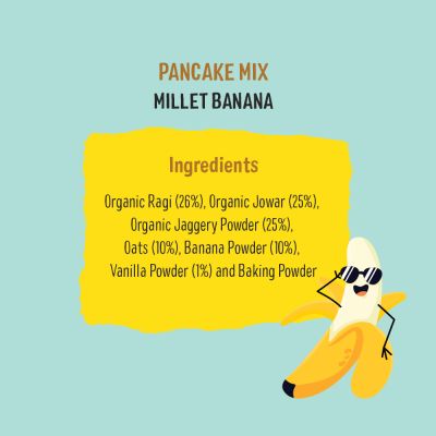 Timios: Millet Pancake Mix- Apple + Banana - 300 gm (Pack of 2)