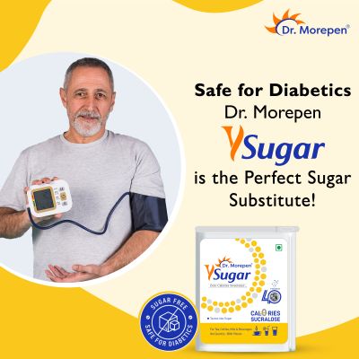 Dr. Morepen: Y Sugar Pellets (Sucralose) | 100% Safe | Sweet like Sugar but with zero calories | 100% Natural Sweetener (Pack of 5)