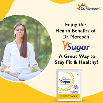 Dr. Morepen: Y Sugar Pellets (Sucralose) | 100% Safe | Sweet like Sugar but with zero calories | 100% Natural Sweetener (Pack of 5)