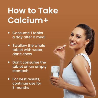 Dr. Morepen: Calcium+ Advanced Tablets with Vitamin - D2, Magnesium & Zinc - 120 Veg Tablets
