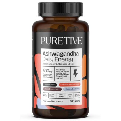 Puretive: Ashwagandha 500mg General Wellness Tablets