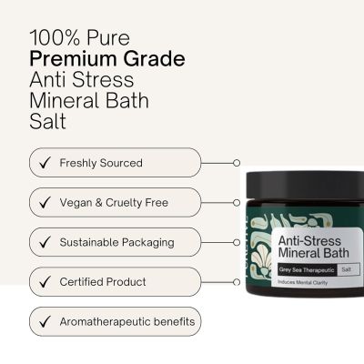 Puretive: Anti-Stress Mineral Bath Salts | Grey sea therapeutic