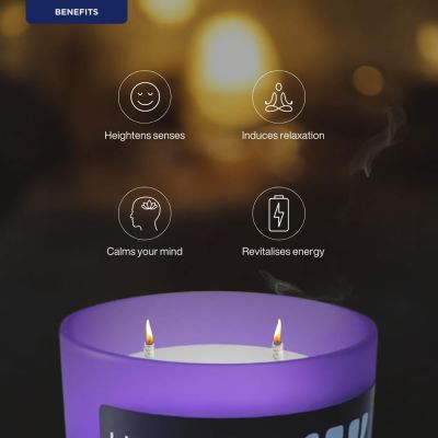 Puretive: Day and Night Scented Soy Wax Candle Set of 2