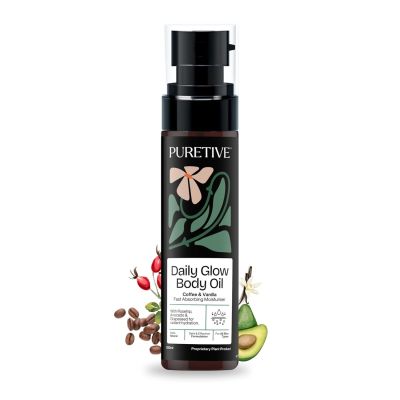 Puretive: Daily Glow Body Oil | Fast Absorbing and More Effective than Lotion for ALL SKIN Types