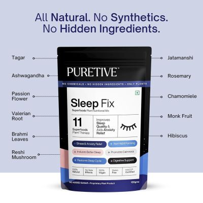 Puretive: Sleep Fix Superfoods Mix | Natural Melatonin