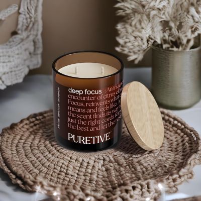 Puretive: DeepFocus Scented Aromatherapy Candle