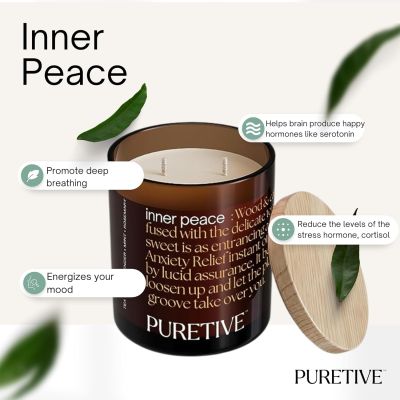 Puretive: Inner Peace Scented Aroma Therapy Candle
