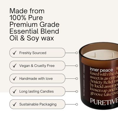 Puretive: Inner Peace Scented Aroma Therapy Candle