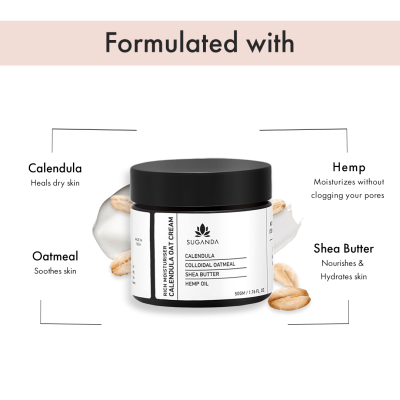 Suganda: Calendula Oat Cream Moisturiser 50gm