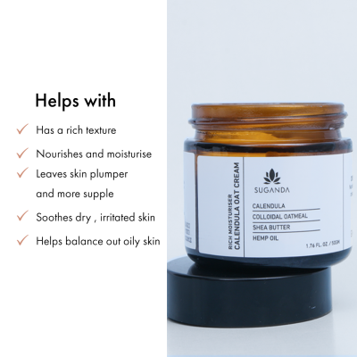 Suganda: Calendula Oat Cream Moisturiser 50gm