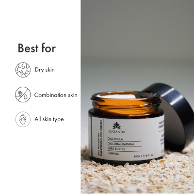 Suganda: Calendula Oat Cream Moisturiser 50gm