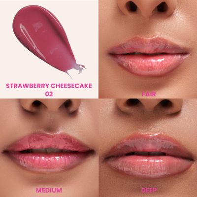 Typsy Beauty: Pout Polish Peptide Lip Treatment Balm|Strawberry Cheesecake |8ml