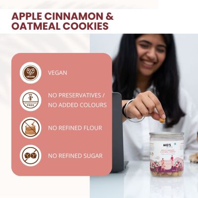 MOS Bakery: Apple Cinnamon & Oatmeal Cookies - 200gm