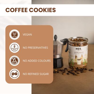 MOS Bakery: Sugar Free Coffee Cookies - 150gm