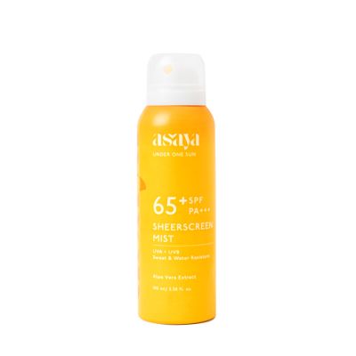Asaya: SPF 65+ Sunscreen Spray with Aloe Vera - 100ml