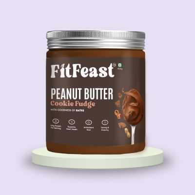 FitFeast: Cookie Fudge Peanut Butter | 400gms EachPack of 4