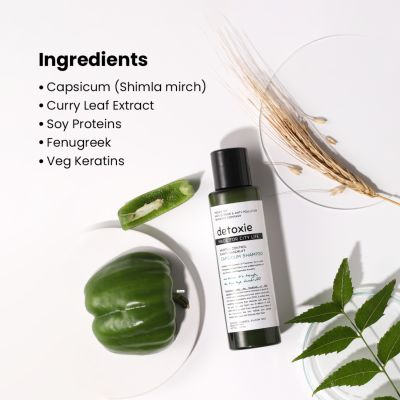 Detoxie: Anti-Dandruff & Flake Relief Capsicum Shampoo 100 ML