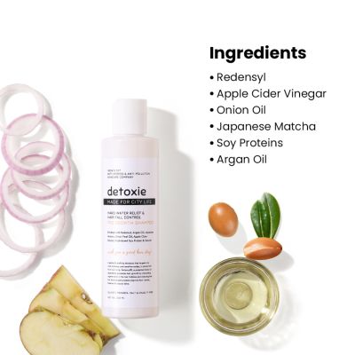 Detoxie: Hard Water Relief, Hair Fall Control & Pro Growth Shampoo 200 ML