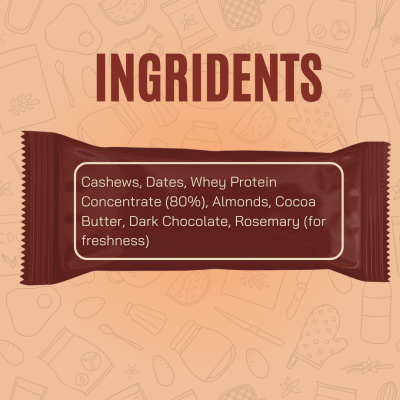 FitFeast: Protein Bars Nutty Brownie | 50g EachPack of 6