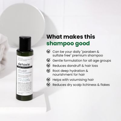Detoxie: Anti-Dandruff & Flake Relief Capsicum Shampoo 100 ML