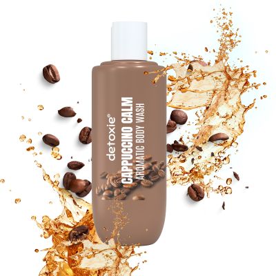 Detoxie: Detoxie Fruit-Infused Body Wash & Loofah Combo | Coffee, Blueberry & Pomegranate | 3 * 250 ml Each | Men & Women | For Refreshed & Smooth Skin | Value Pack | Toxin Free